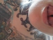 Split tongue fuck