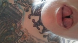 Split tongue fuck