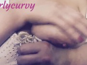 Carlycurvy slow rubbing lotion on big boobs 14/16