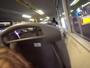 Risky public blowjob in the double-decker city bus 9/16