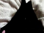Asmr my feet with black stockings