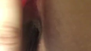 Assplay while daddies away