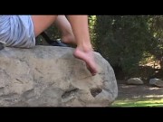 Public Exposure Fucking Myself With High Heels and Pissing in the Park 9/16