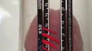 8.75" inches of dick in Bathmate X50