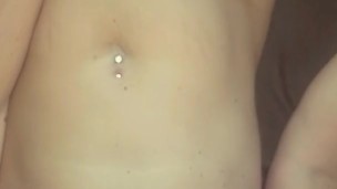 Dirty closet slut plugs her ass and orgasms with big dildo
