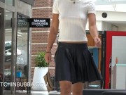 Braless teen at the mall 9/16