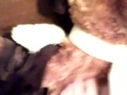 Asmr tickling my teddy with my feet