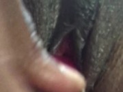 Super Horny Ebony Milf Fucks Herself With Pink Lighter