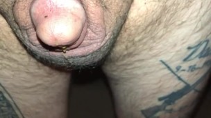 Laces lil dick pissing outside pre cum making steam not stait