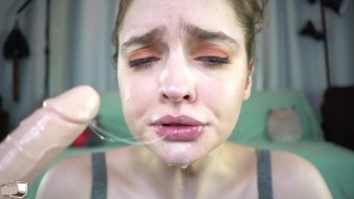 Spit Play Deep Throat Dildo BJ Live on Cam Mary Moody