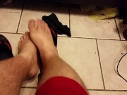 Guy Gets Kinky With His Feet