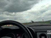 POV blowjob & titty fuck in the outdoors show Suzie's boobs covered in cum