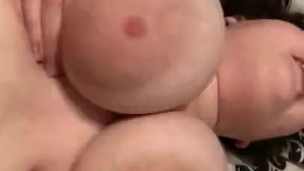 Huge tits bouncing in slow motion