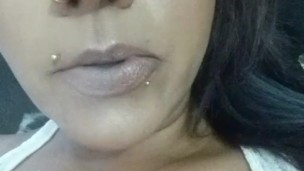 Teaser Latina MILF smoking and boobs