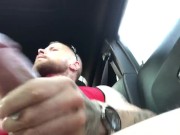 Had to cum stuck in traffic!!