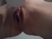 Masturbating until squirting