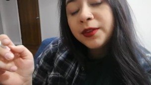 Miss Dee Nicotine Fetish Smoking for Her Fans #06