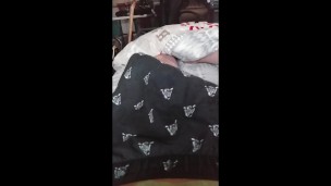 FLEXING UNDER MY SHORT AND TOUCHING MY WET COCK