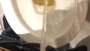 Large teen cock pissing