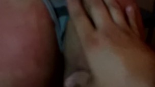 Submissive sissy spanked by a real man until butt cheeks turn bright red