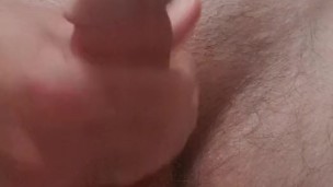 morning cumshot in bathroom