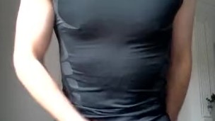 Cumming in my lycra running tights after a hot sweaty run