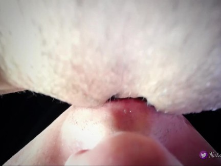 POV Closeup Licking Creamy Pussy and Clit.Real Pulsating Squirt Orgasm