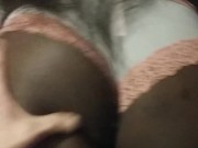 Big beautiful ebony ass get massage