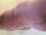 Male Cumslut Showing Off His Bubble Butt & Face after a Self Facial