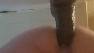 Gay BBC dildo ride