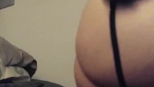 More of me Shoving a black dildo up my hole