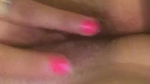 Playing with my pussy FaceTiming my husband