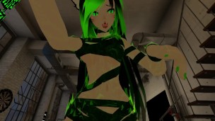  Cat Girl only in Ribbons Bondage gives Sexy Lap Dance Hump (POV)