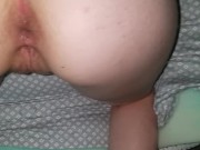 Fucking her tight asshole in pussy with my BBC gaping 8/16