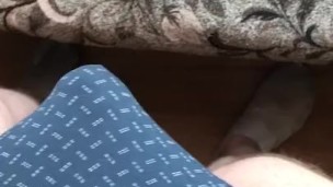 Russian boy jerking off in front of the window