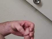 Jerking off after work