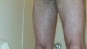 Big dick mature male in the shower watching porn and fucking. Verified.
