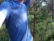 Laying down nude jerking off beside a jogging track, ppl around me!!
