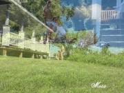 Missy and George Exposed! Naked Front Yard Blowjob and Facial in Daylight!! 2/16