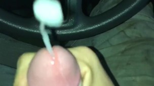 cumming everywhere in my car