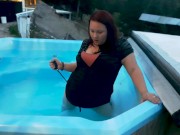 Inflating in the hot tub 13/16