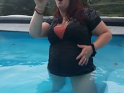 Inflating in the hot tub 6/16