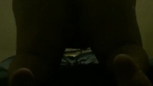 Slow motion ass bed bouncing