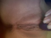 Little pussy squirt by mini vibrator