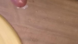 Cumming on my mother in laws bathroom counter.