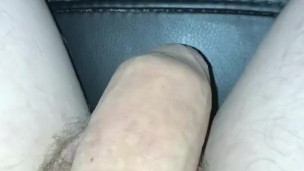 Close up huge cock growing with no hands!