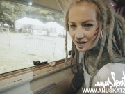 Public Festival fuck - Tattoo BDSM couple bj pussy sextoy orgasm cumshot 3/16