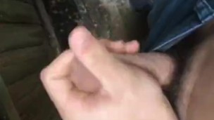 Solo male in public
