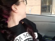 Pissing on the curb in broad daylight