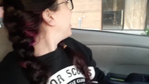 Pissing on the curb in broad daylight